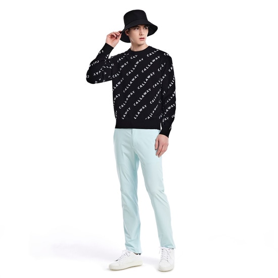 남성 로고 패턴 스웨터