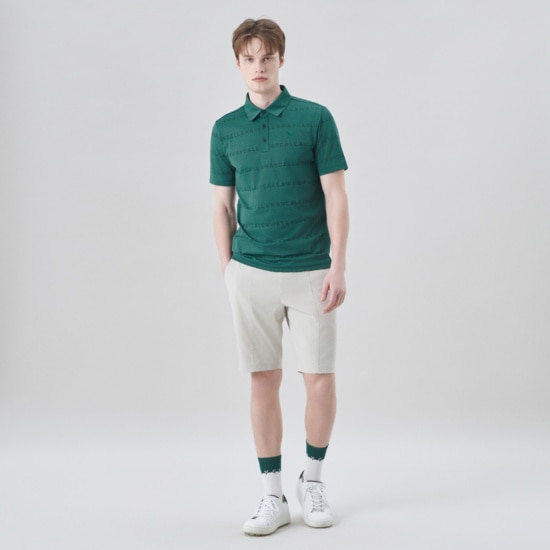 남성 여름 자갸드 쉐브론 티셔츠